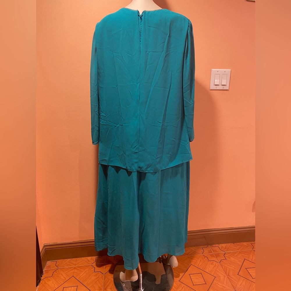 Brand-Ursula Women Dressy Dress , Color-Green, Size-XXL - Picture 4 of 5